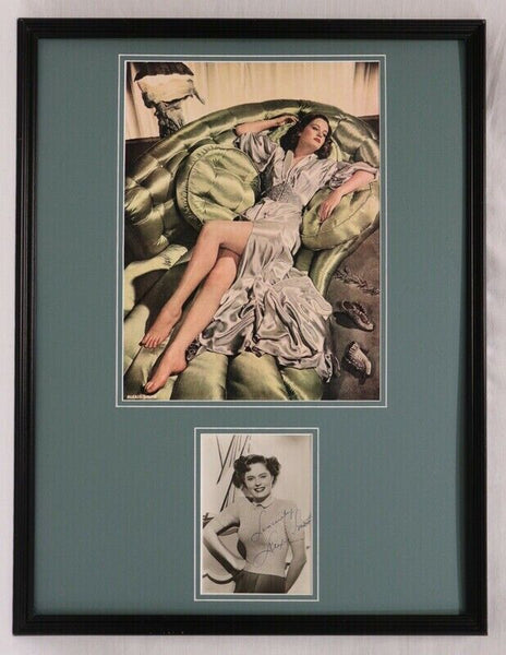 Alexis Smith Signed Framed 18x24 Photo Poster Display