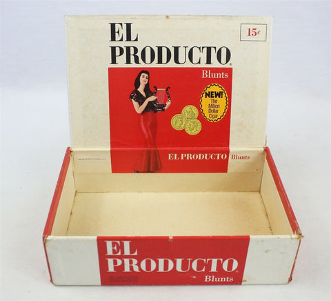 VINTAGE El Producto Blunt Empty Cigar Box 