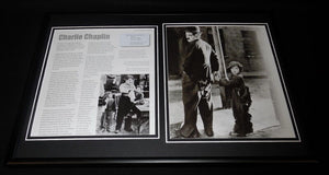 Charlie Chaplin Framed 12x18 Photo Display The Kid Shoulder Arms