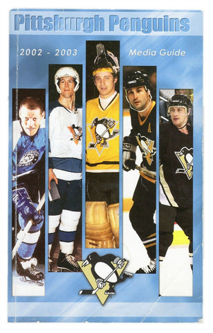 ORIGINAL Vintage 2002-03 Pittsburgh Penguins Media Guide X Generation Team