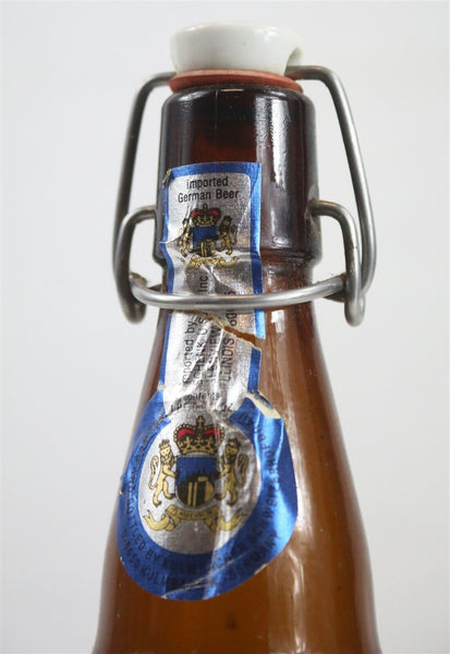 VINTAGE Kulmbacher Schweizerhof Brau Empty Glass Beer Bottle w/ Stopper