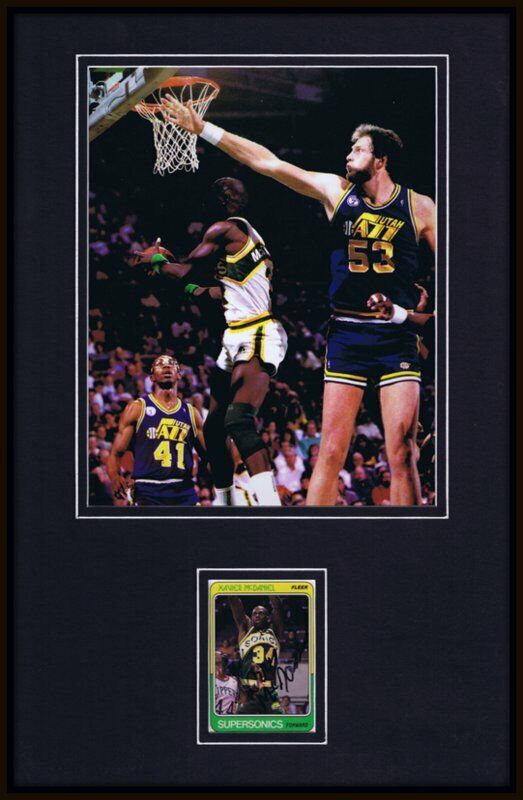 Xavier McDaniel Signed Framed 11x17 Photo Display Seattle Sonics