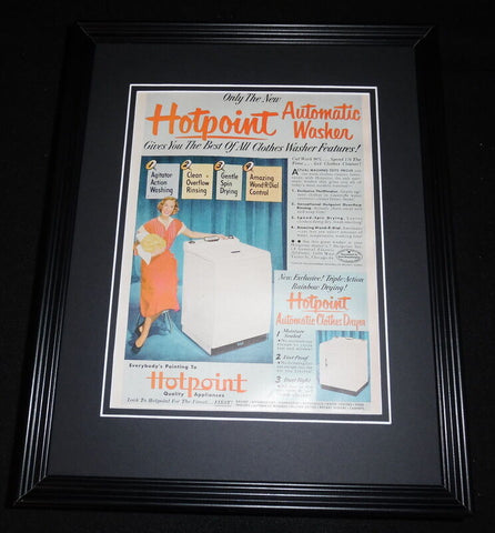 1951 Hotpoint Appliances 11x14 Framed ORIGINAL Vintage Advertisement