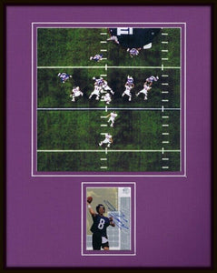 Trent Dilfer Super Bowl XXXV Signed Framed 11x14 Photo Display UDA Ravens