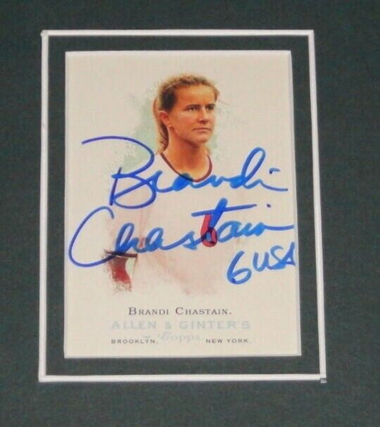 Brandi Chastain Signed Framed 16x20 Photo Display 1999 World Cup Goal