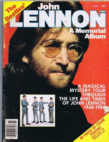 ORIGINAL Vintage 1981 John Lennon Memorial Album Magazine Beatles