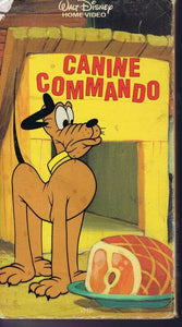 Disney Pluto Canine Commando 1986 VINTAGE VHS Cassette 