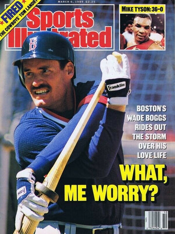 ORIGINAL Vintage Mar 6 1989 Sports Illustrated Magazine Wade Boggs Newsstand