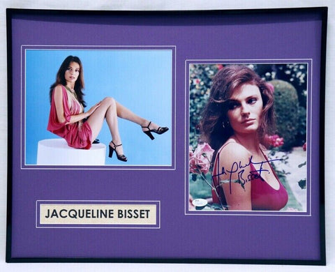 Jacqueline Bisset Signed Framed Heels Photo Display 16x20 JSA 