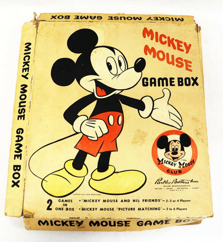 ORIGINAL Vintage 1953 Disney Mickey Mouse Game Box Board Game