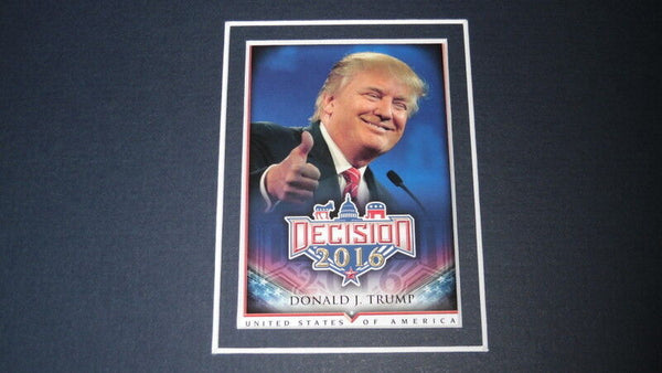 Donald Trump 11x17 Framed ORIGINAL Decision 2016 Card & Photo Set