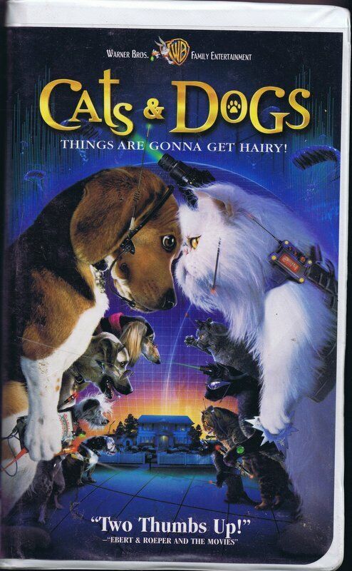 Cats & Dogs (2001) VINTAGE VHS Cassette 