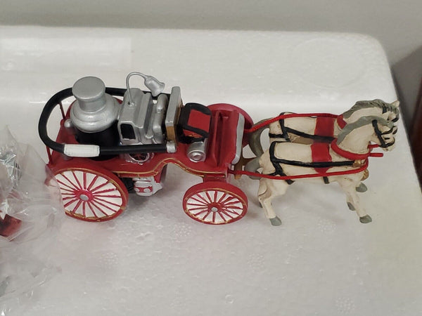 Hawthorne Village 1800s Steam Fire Engine Collector Set