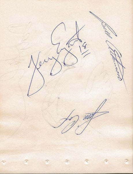 Bill Atkinson Jim Cox Jerry White + 4 Signed Vintage Album Page