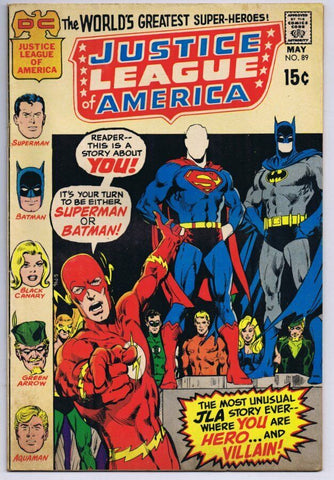 Justice League of America #89 ORIGINAL Vintage 1971 DC Comics 