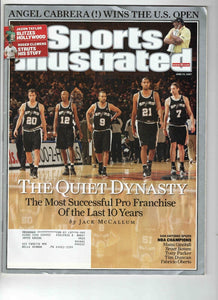 June 25 2007 Sports Illustrated Magazine Spurs Tim Duncan Tony Parker Ginobili