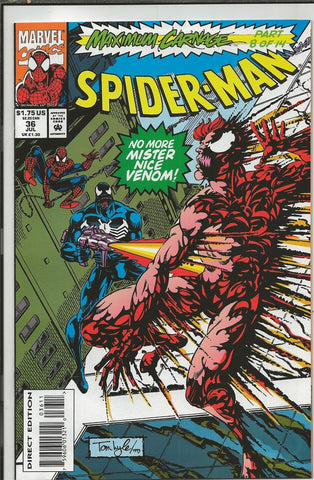 Spider-Man #36 ORIGINAL Vintage 1993 Marvel Comics 