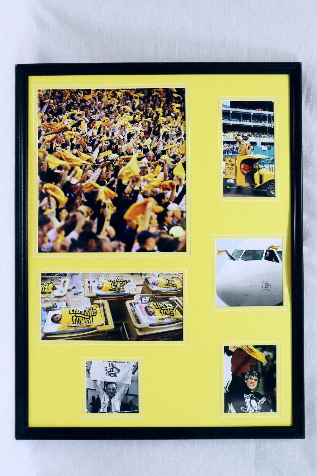 Myron Cope Steelers Terrible Towel Framed 18x24 Photo Display