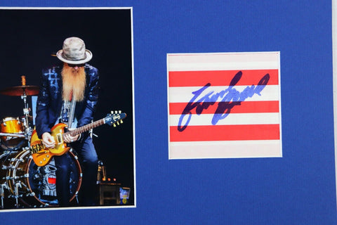 Frank Beard Signed Framed 12x18 Photo Display ZZ Top