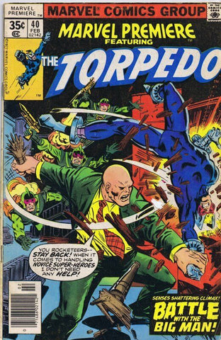 Marvel Premiere #40 ORIGINAL Vintage 1978 Marvel Comics Torpedo