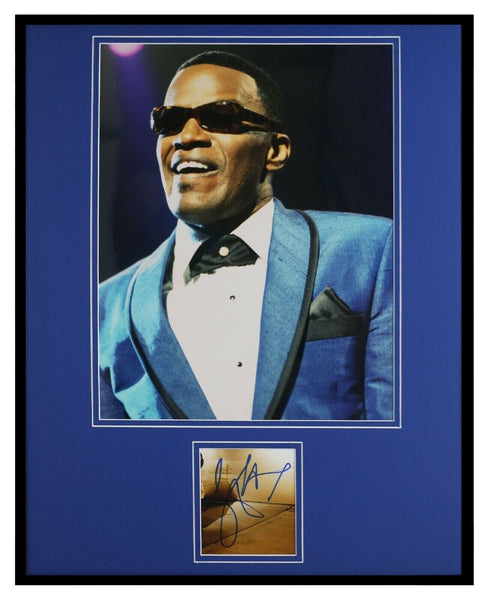 Jamie Foxx Signed Framed 16x20 Photo Display as Ray Charles