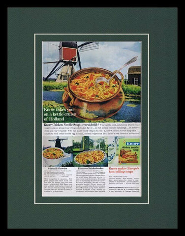 1963 Knorr Soup / Holland Framed 11x14 ORIGINAL Vintage Advertisement 