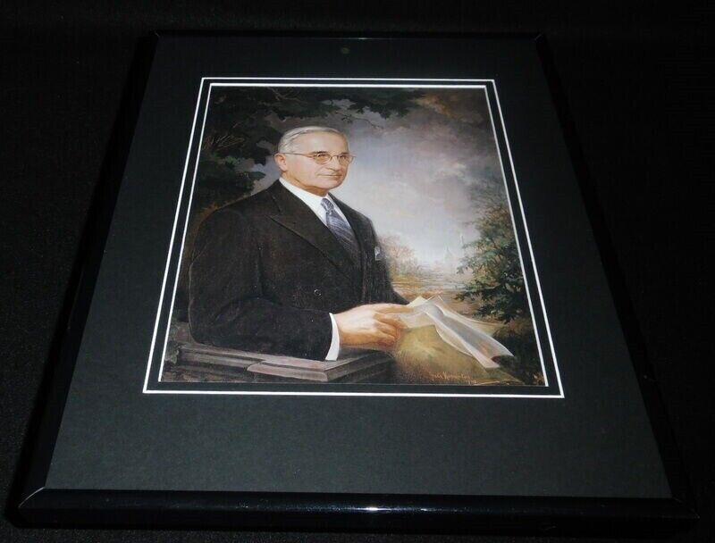 President Harry S Truman Framed 11x14 Photo Display 