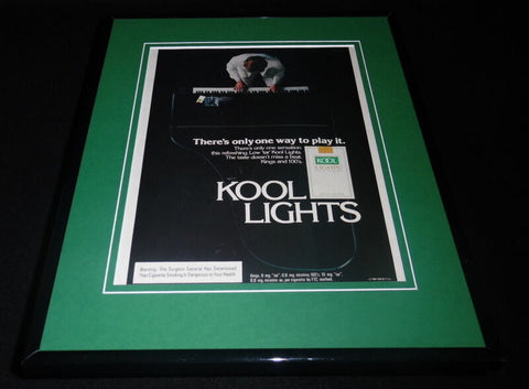 1982 Kool Lights Cigarettes Framed 11x14 ORIGINAL Vintage Advertisement