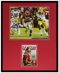 Mark Ingram Framed 16x20 Photo & 2009 LSU vs Alabama Program Cover Set 