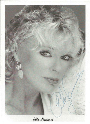 Elke Sommer Signed Vintage 3.5x5 Photo JSA B