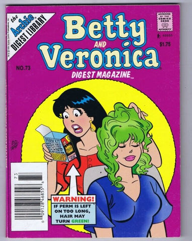 Betty and Veronica Double Digest #73 ORIGINAL Vintage 1998 Archie Comics GGA