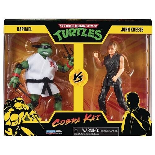 NEW SEALED 2022 TMNT Cobra Kai Raphael vs John Kreese Action Figure 2-Pack