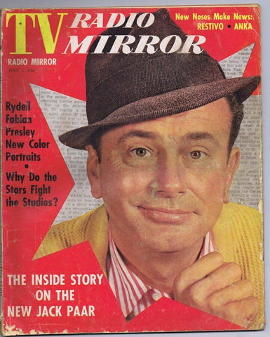 ORIGINAL Vintage July 1960 TV Radio Mirror Magazine Jack Paar