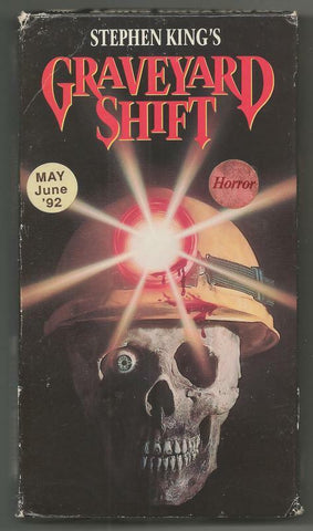 Stephen King Graveyard Shift VINTAGE VHS Cassette Brad Dourif 