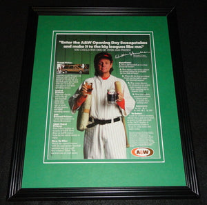 William Sanderson Facsimile Signed Framed 1989 A&W Root Beer Advertising Display