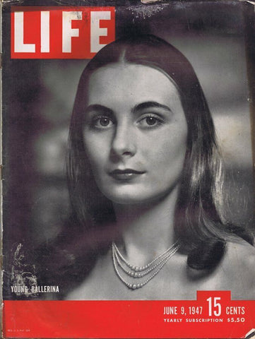 ORIGINAL Vintage Life Magazine June 9 1947 Young Ballerina