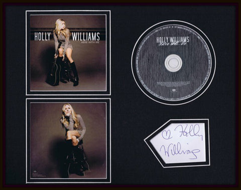 Holly Williams Signed Framed 11x14 Here With Me CD + Photo Display  