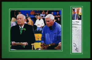 Digger Phelps Signed Framed 11x17 Photo Display w/ Bob Knight ESPN