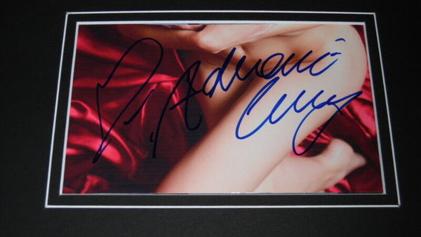 Adrianne Curry Signed Framed 12x18 Stockings Lingerie Photo Set 