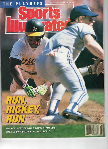 Oct 16 1989 Sports Illustrated Magazine Rickey Henderson A's