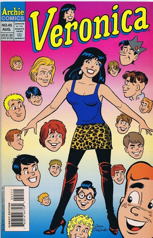 Veronica #45 ORIGINAL Vintage 1993 Archie Comics GGA Good Girl Art Decarlo