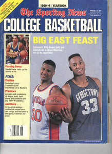 1990 Sporting News College Basketball Yearbook Alonzo Mourning Billy Owens