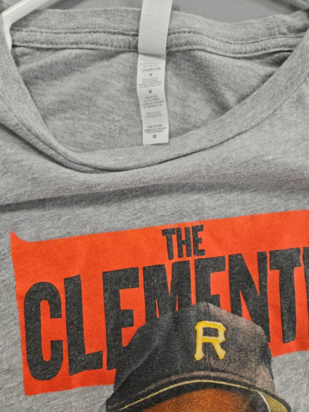 Roberto Clemente Museum Official Grey T-Shirt MEDIUM