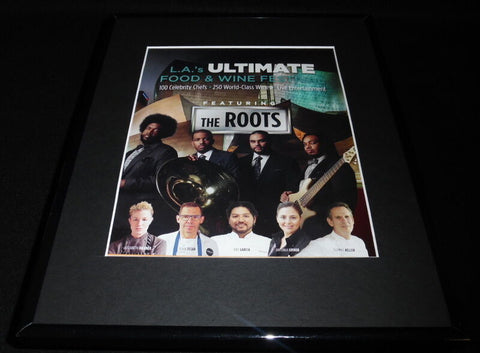 The Roots 2015 LA Food Wine Festival Framed 11x14 ORIGINAL Advertisement 