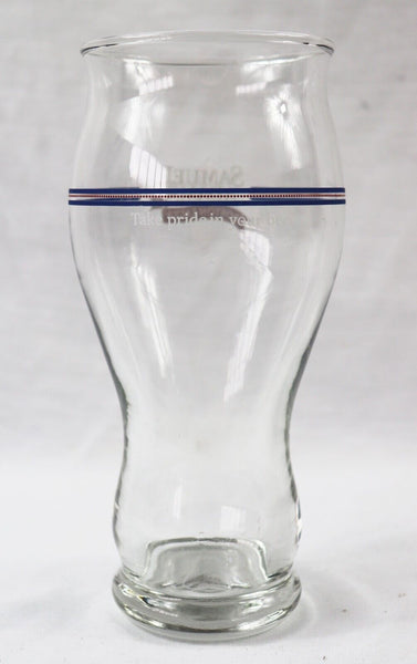 VINTAGE Sam Samuel Adams Boston Lager Beer Glass