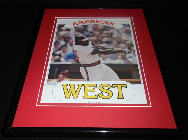 Don Baylor 1979 California Angels Framed 11x14 Photo Display 