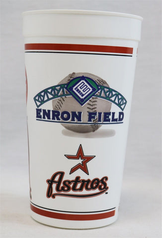 VINTAGE Aramark Coca Cola Enron Field Houston Astros Large Plastic Cup