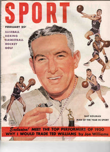 Feb 1951 Sport Magazine Nat Holman Ted Williams