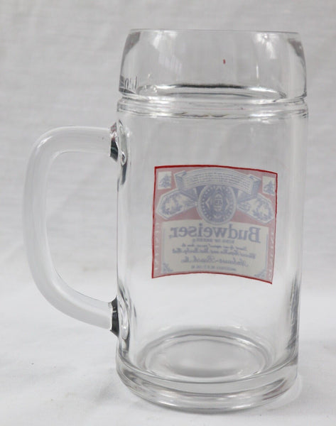 VINTAGE Budweiser Tall Glass Beer Mug