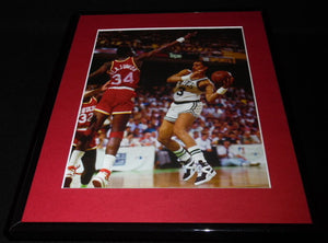 Hakeem Olajuwon vs Dennis Johnson Framed 11x14 Photo Display Rockets Celtics